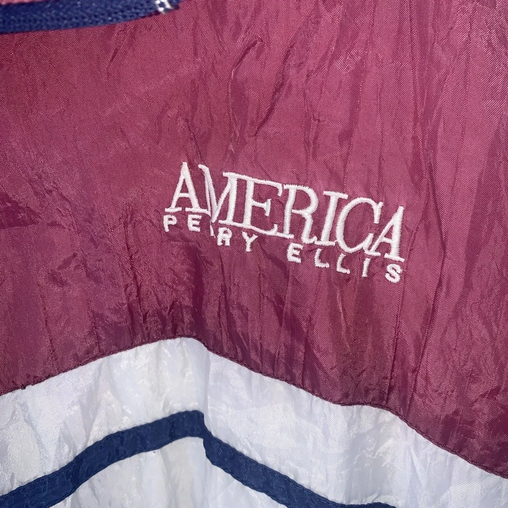 Vintage America Perry Ellis Men's Zip Nylon Windbreaker Jacket Size XXL